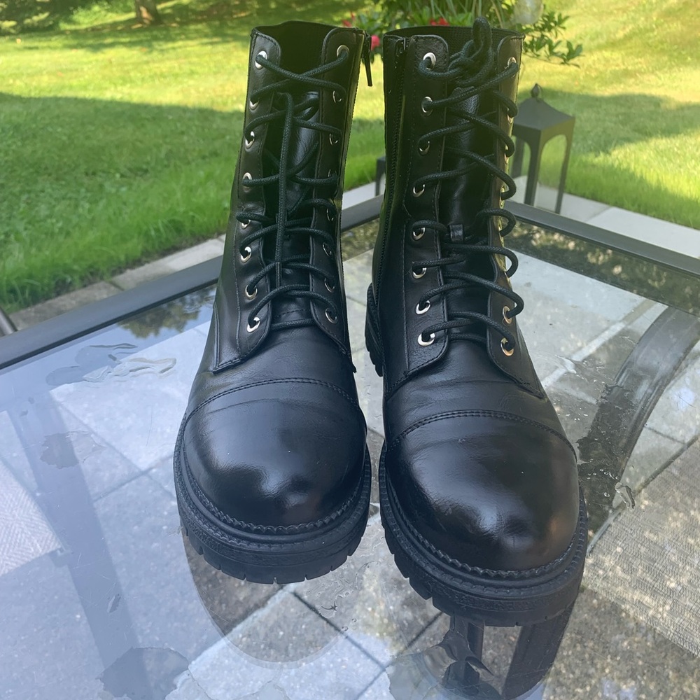 Olive Green combat boots
